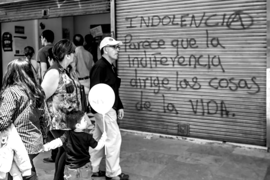 INDOLENCIA. Parece que la indiferencia rige las cosas de la vida