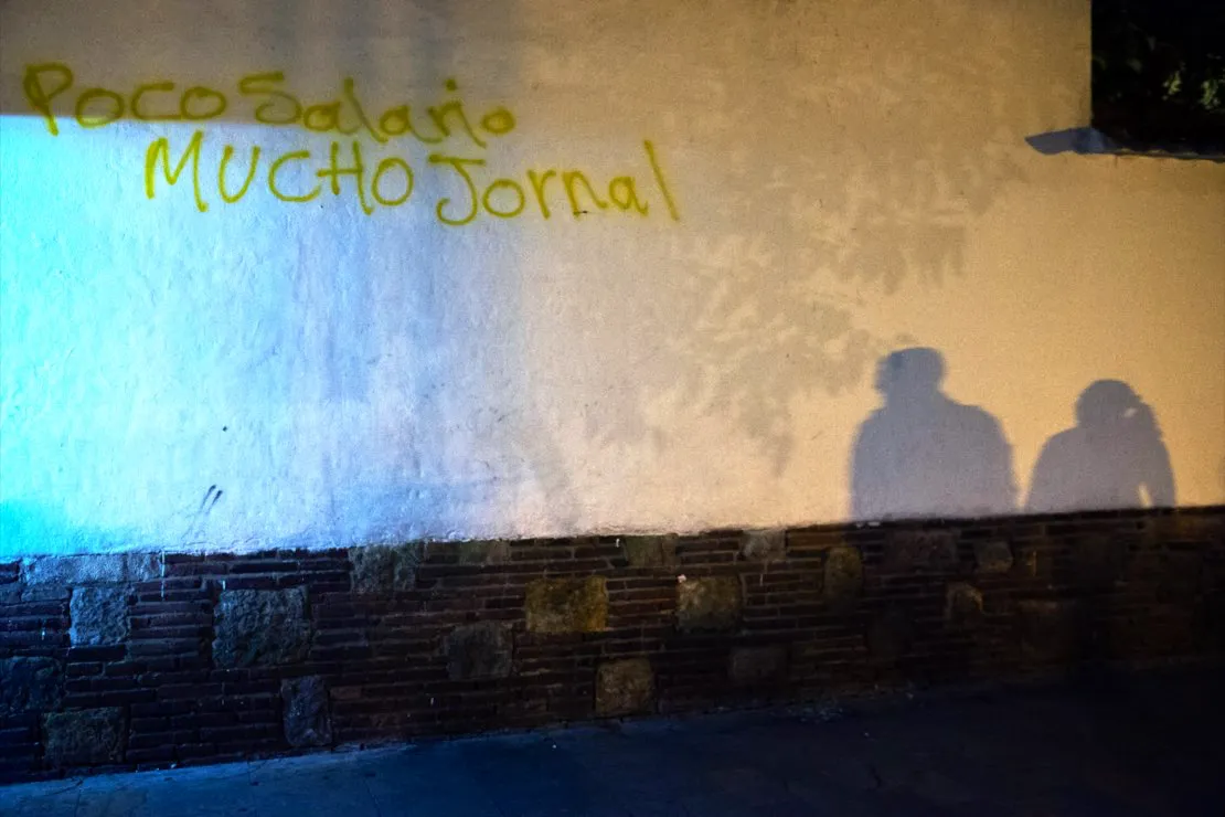 Poco salario mucho jornal